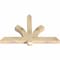 Ekena Millwork Redmond Rough Sawn Timber Gable Bracket, Douglas Fir, 48"W x 32"H x 4"D x 4"F, 16/12 Pitch GBW048X32X0404RED00RDF - alternate 2